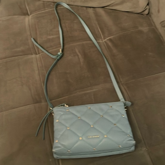 Ted Baker Handbags - Ted Baker Crossbody purse. Blue green teal color with gold embellishment.